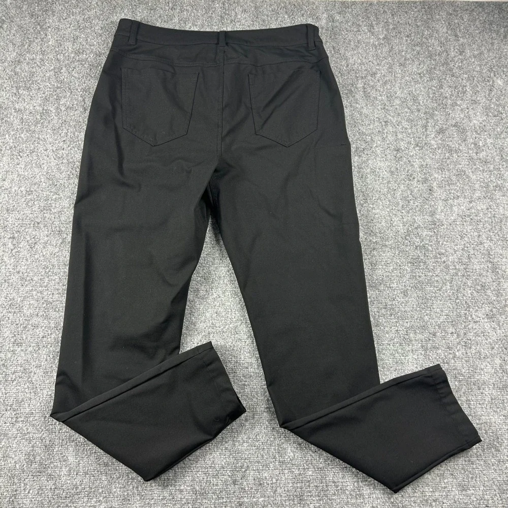 BYLT Everyday‎ Pant 2.0 Mens 36 Black Stretch Tapered Chino Trousers Casual Work